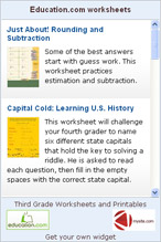 Worksheets Widget Generator