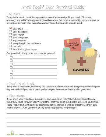 April Fools' Fun | Printable Workbook | Education.com