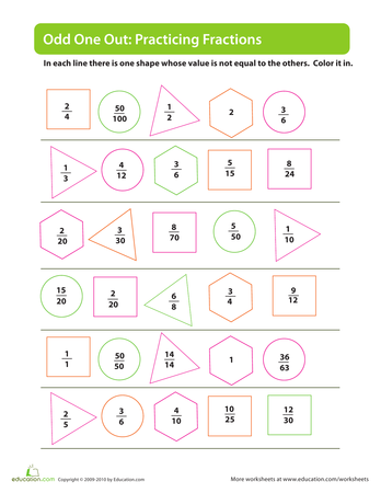 Fun with Fractions | Printable Workbook | Education.com
