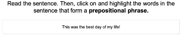 2nd 4th Grade Prepositions And Prepositional Phrase Educational