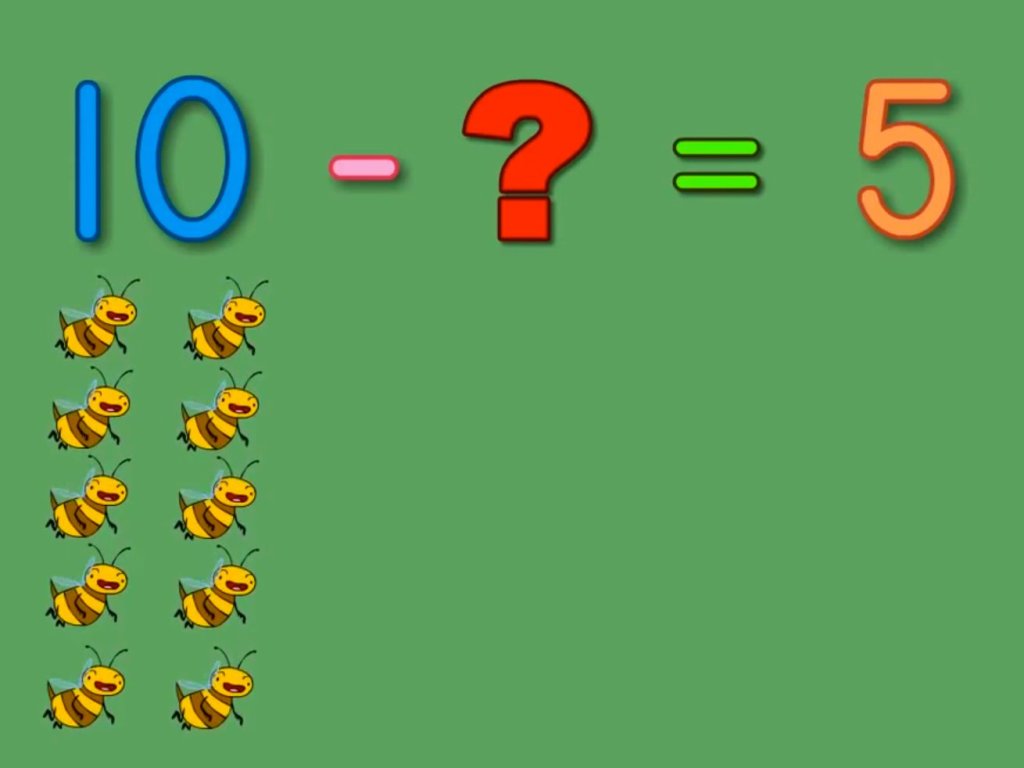 Buzzing bees subtraction song song education