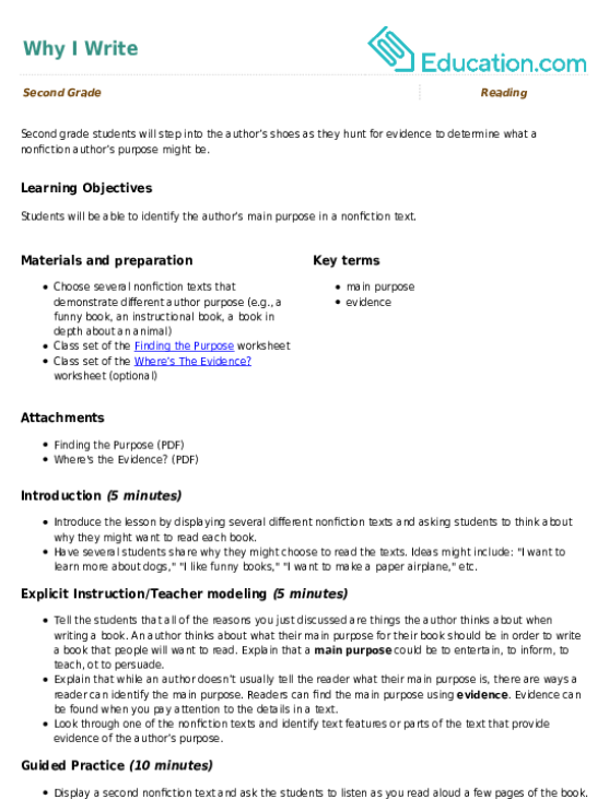 K - 2nd Grade Main Idea Lesson Plans | Education.com